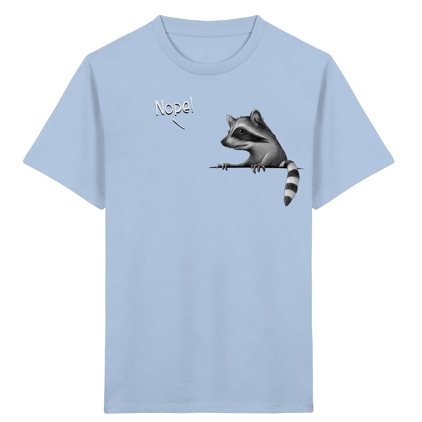 Nope! Frecher verwegener Waschbär - Kids Organic Shirt