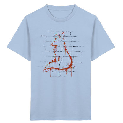 Street Art Fuchs Silhouette - Kids Organic Shirt