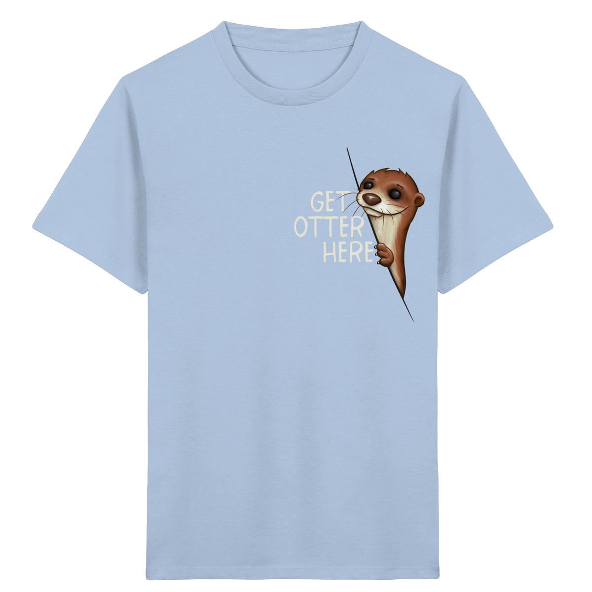 Get Otter Here | Lustiger Otter Kalauer - Kids Organic Shirt