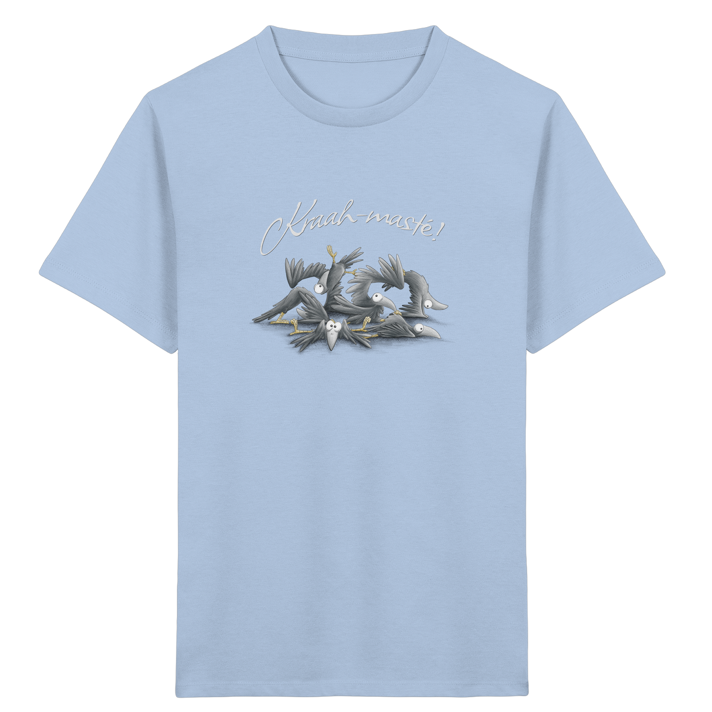 Kraah-masté! Yoga Raben Krähen - Kids Organic Shirt