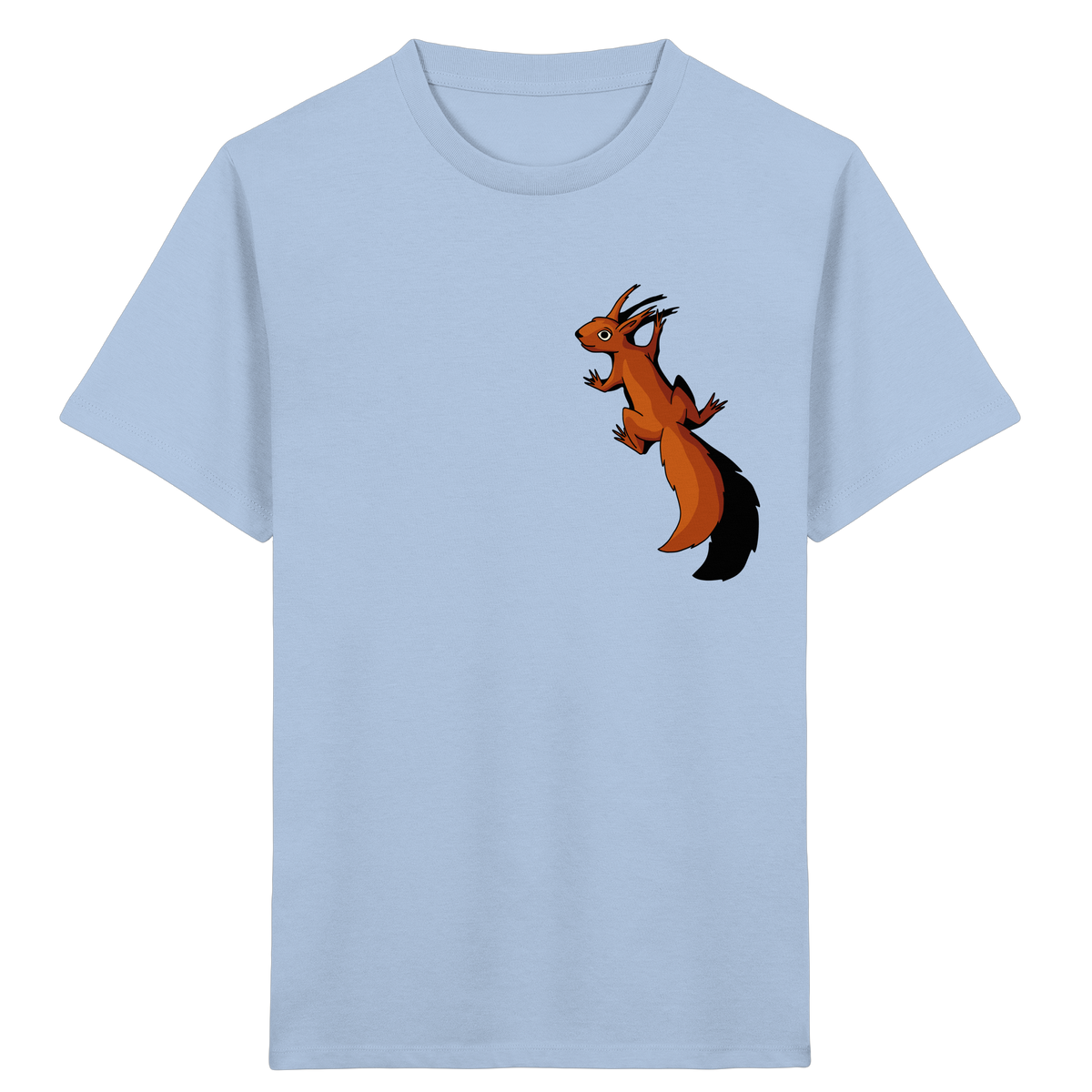 Süßes Eichhörnchen klettert - Kids Organic Shirt
