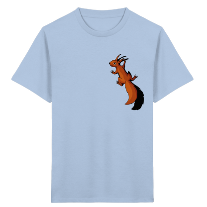 Süßes Eichhörnchen klettert - Kids Organic Shirt