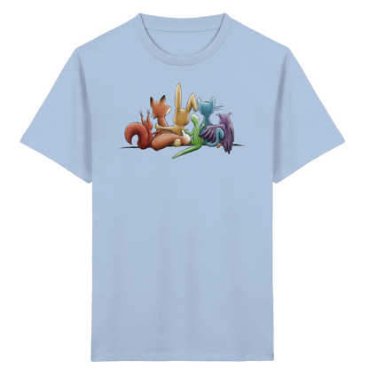 Regenbogen Tiere für Freundschaft, Toleranz und Vielfalt - Kids Organic Shirt