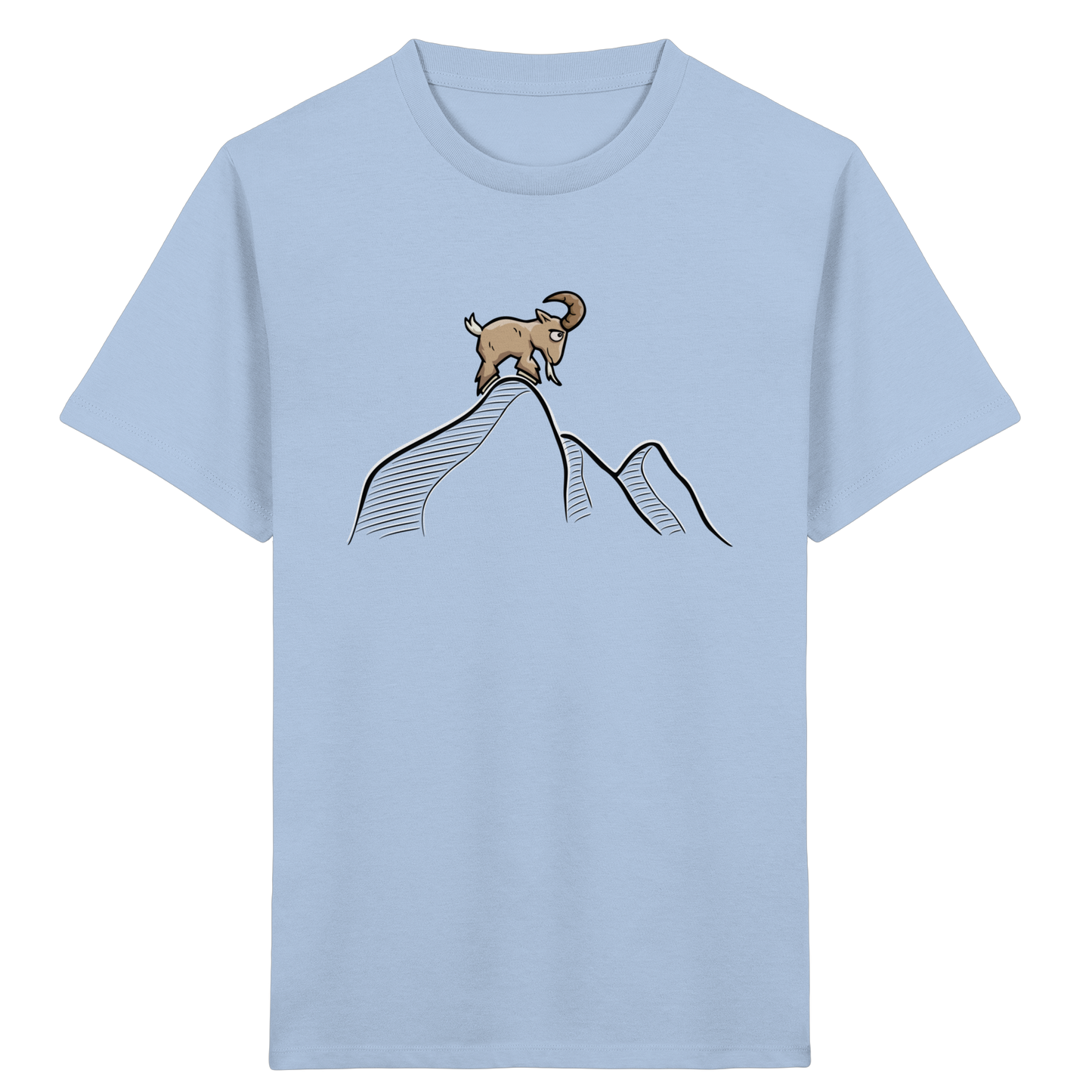 Ziegenbock in den Bergen - Kids Organic Shirt