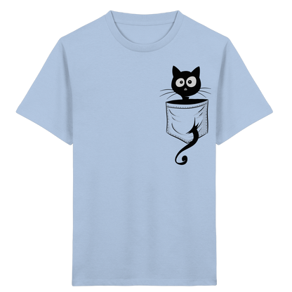 Schwarze Katze in der Tasche - Kids Organic Shirt