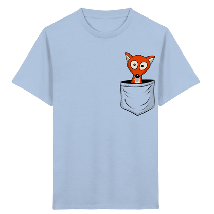Fuchs in der Brusttasche | Taschen-Fuchs - Kids Organic Shirt