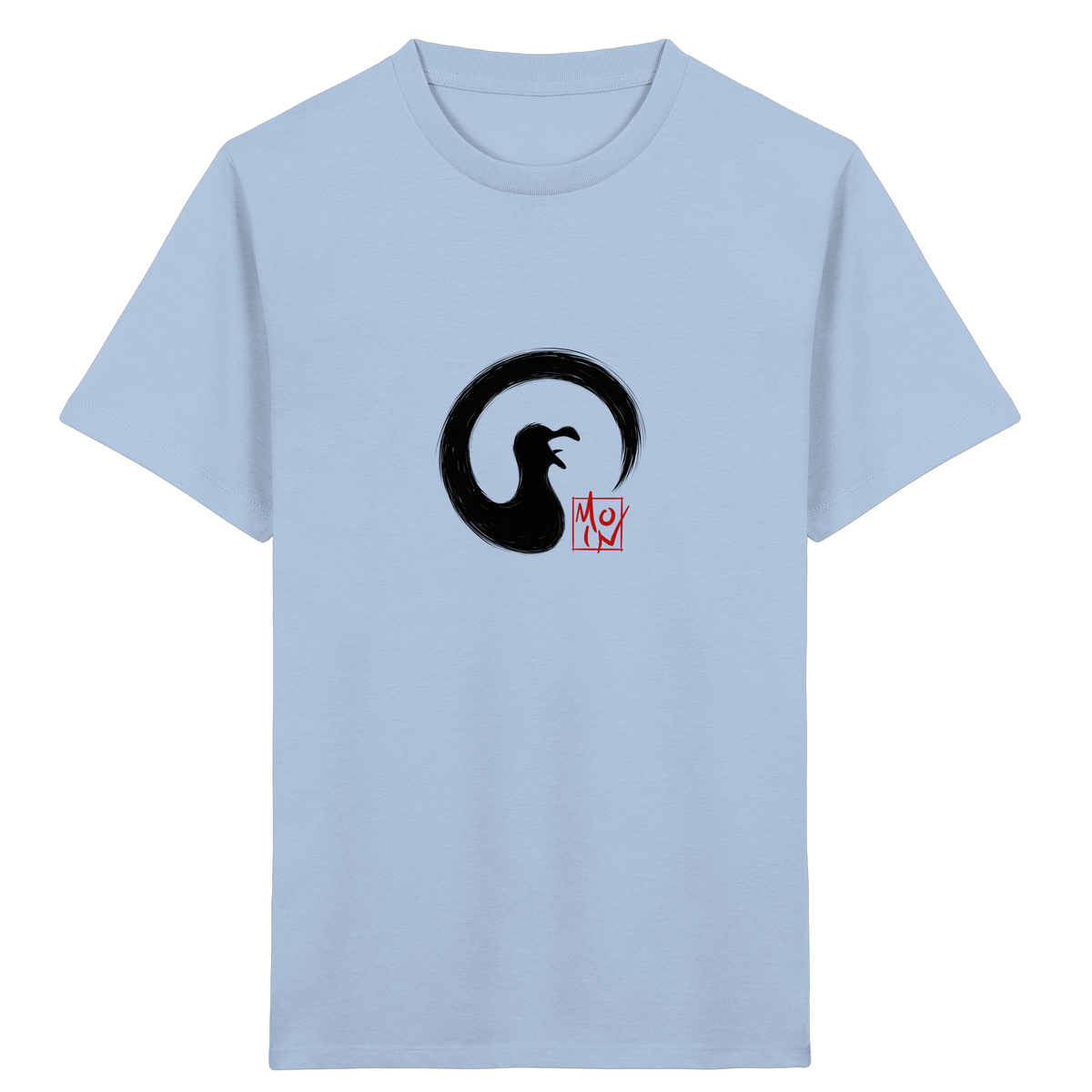 Moin kreischende japanische Enso Möwe - Kids Organic Shirt