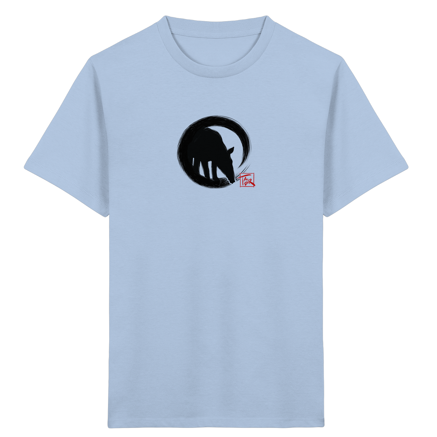 Zen Tapir im japanischen Enso Kreis - Kids Organic Shirt