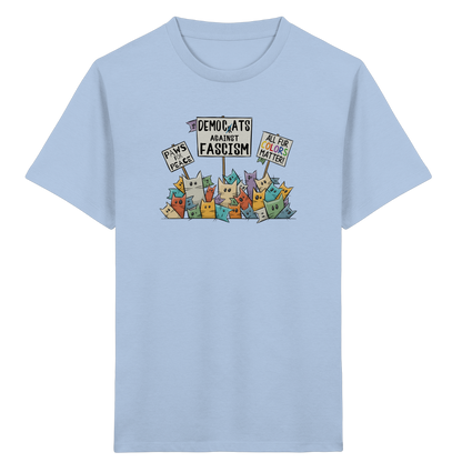 Demo-Katzen gegen Faschismus und für Vielfalt - Kids Organic Shirt