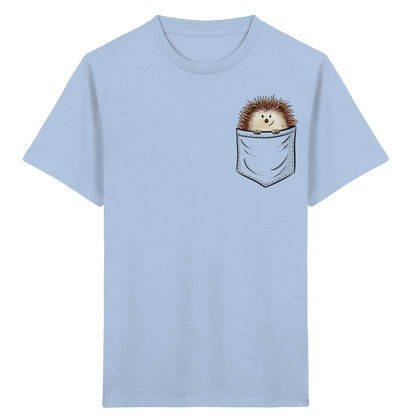 Lustiger Igel in Deiner Brust-Tasche - Kids Organic Shirt