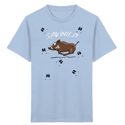 Sauwild wilde Sau | Wildschwein Keiler - Kids Organic Shirt