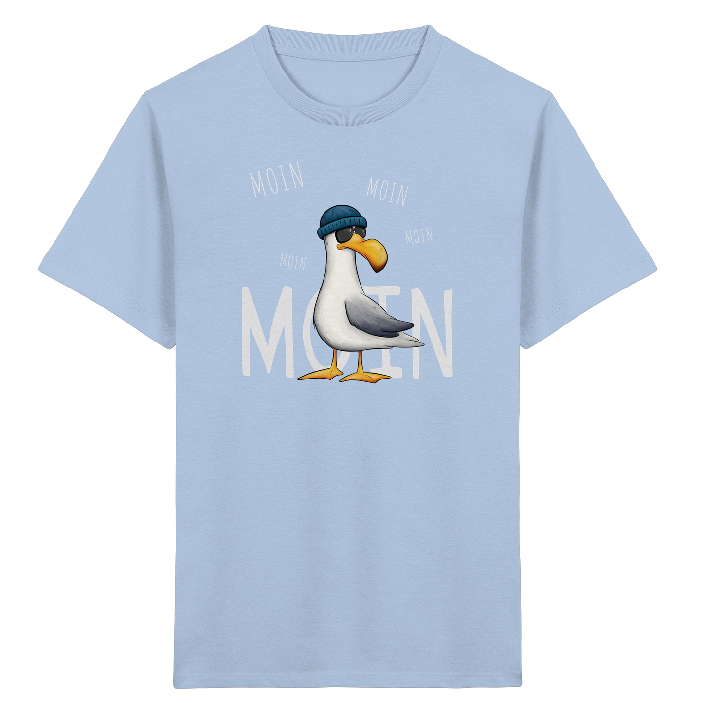 Moin Moin Lässige Hipster Möwe  - Kids Organic Shirt