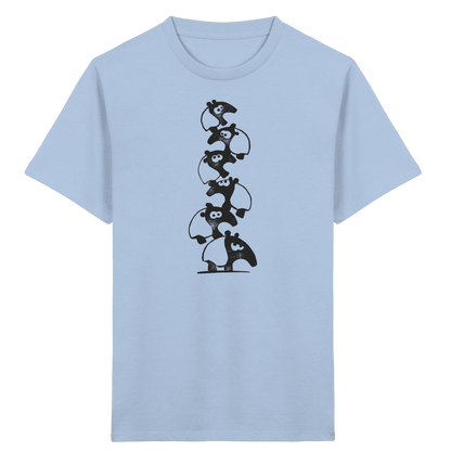 Lustiger Haufen aus Schabracken-Tapiren - Kids Organic Shirt