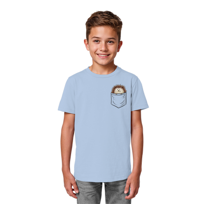 Lustiger Igel in Deiner Brust-Tasche - Kids Organic Shirt