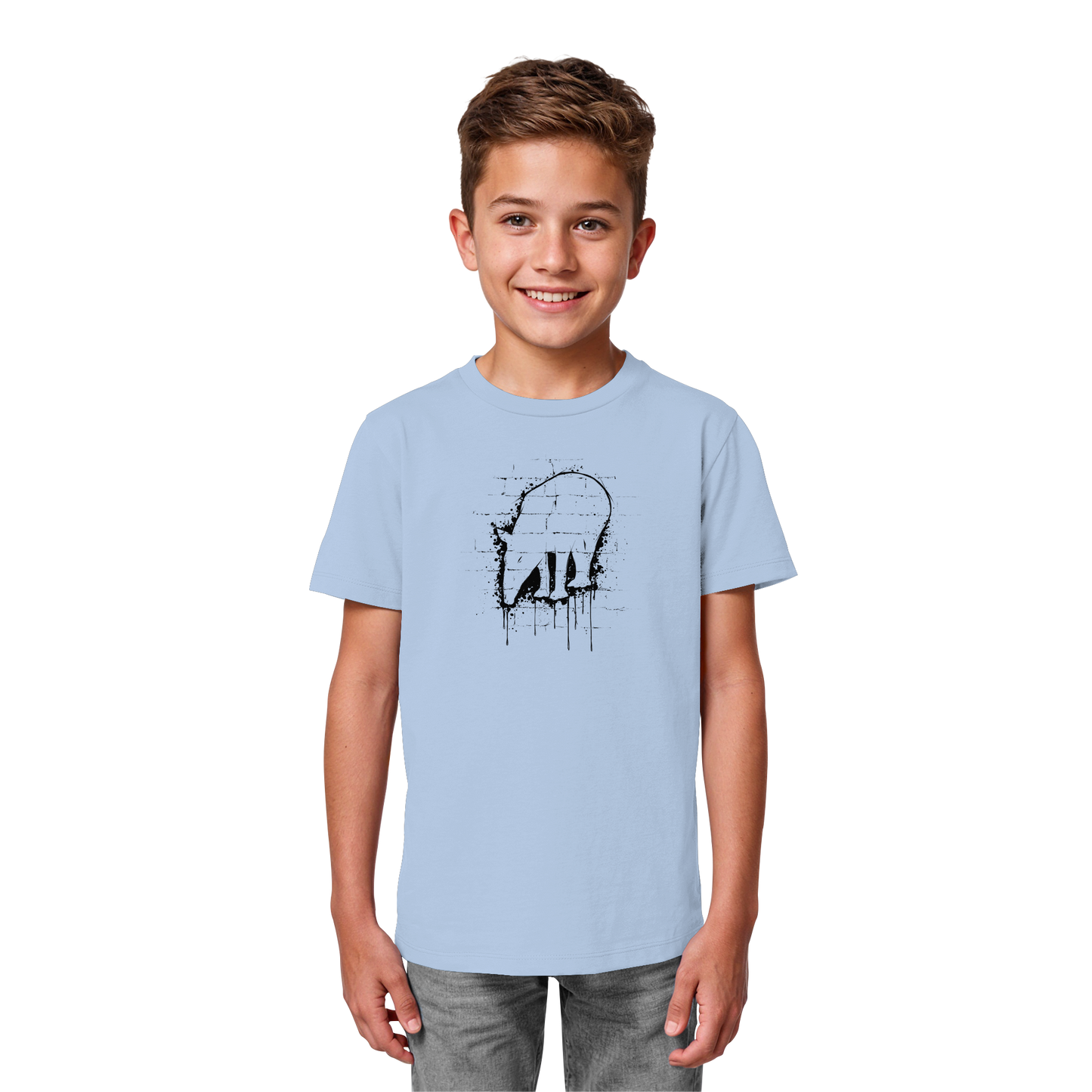 Urban Street Art Tapir Silhouette - Kids Organic Shirt