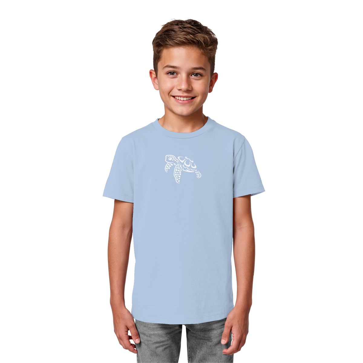 schwimmende Meeres-Schildkröte - Kids Organic Shirt
