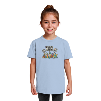 Demo-Katzen gegen Faschismus und für Vielfalt - Kids Organic Shirt
