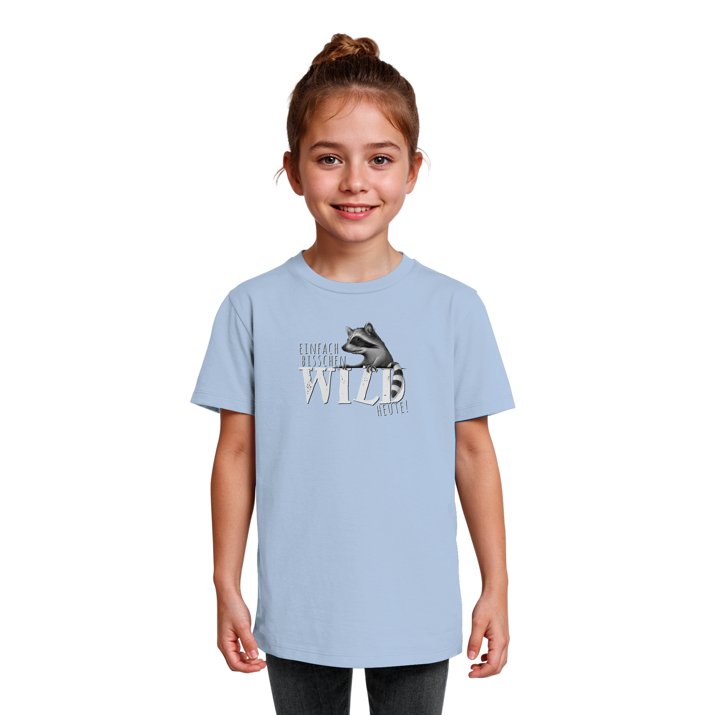 Bisschen wild heute! Waschbär - Kids Organic Shirt