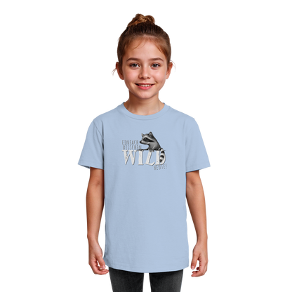 Bisschen wild heute! Waschbär - Kids Organic Shirt