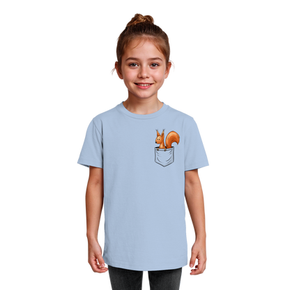 Lässiges Eichhörnchen In Tasche - Kids Organic Shirt