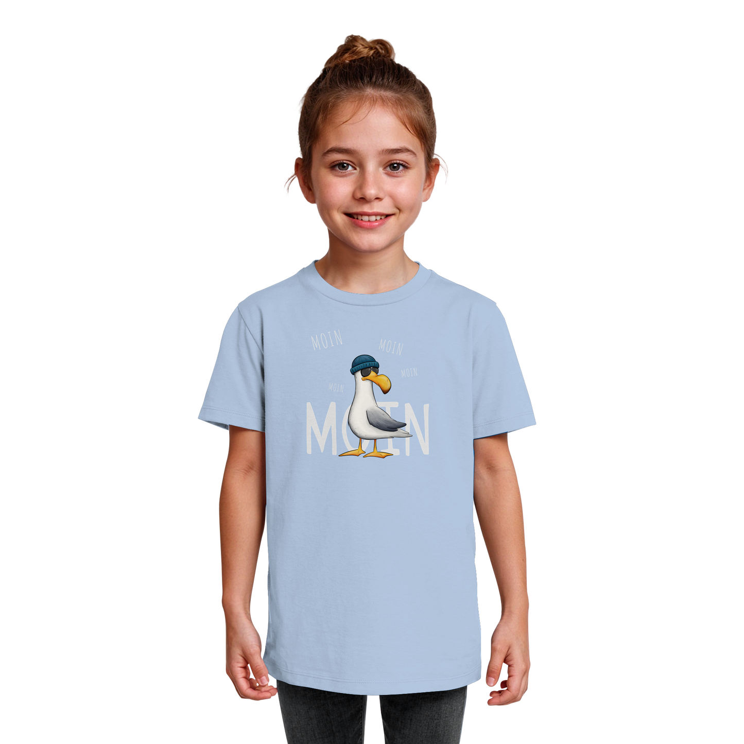 Moin Moin Lässige Hipster Möwe  - Kids Organic Shirt