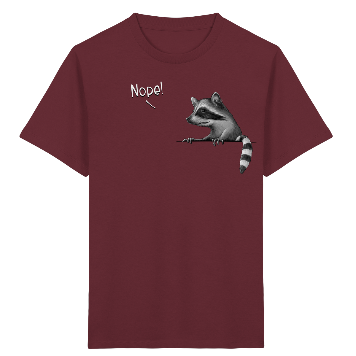 Nope! Frecher verwegener Waschbär - Kids Organic Shirt