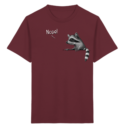 Nope! Frecher verwegener Waschbär - Kids Organic Shirt