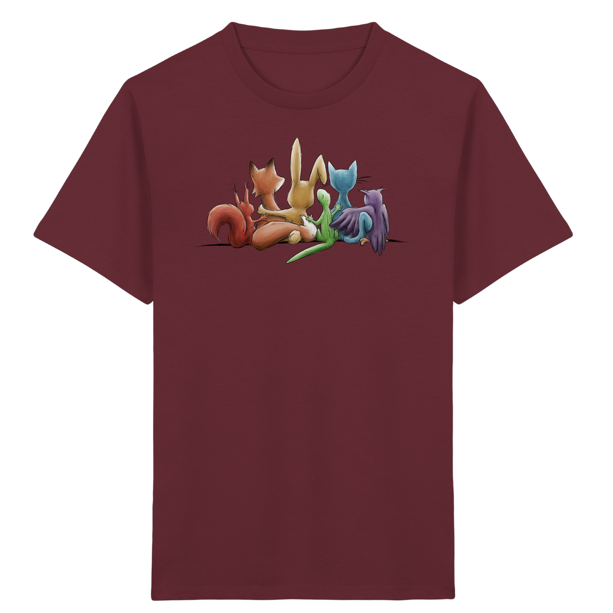 Regenbogen Tiere für Freundschaft, Toleranz und Vielfalt - Kids Organic Shirt
