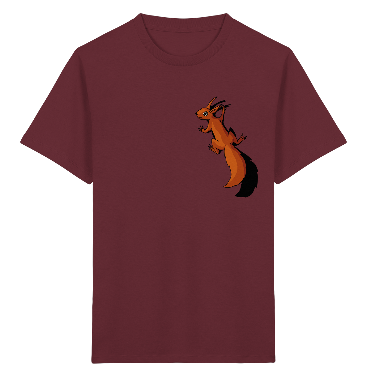 Süßes Eichhörnchen klettert - Kids Organic Shirt