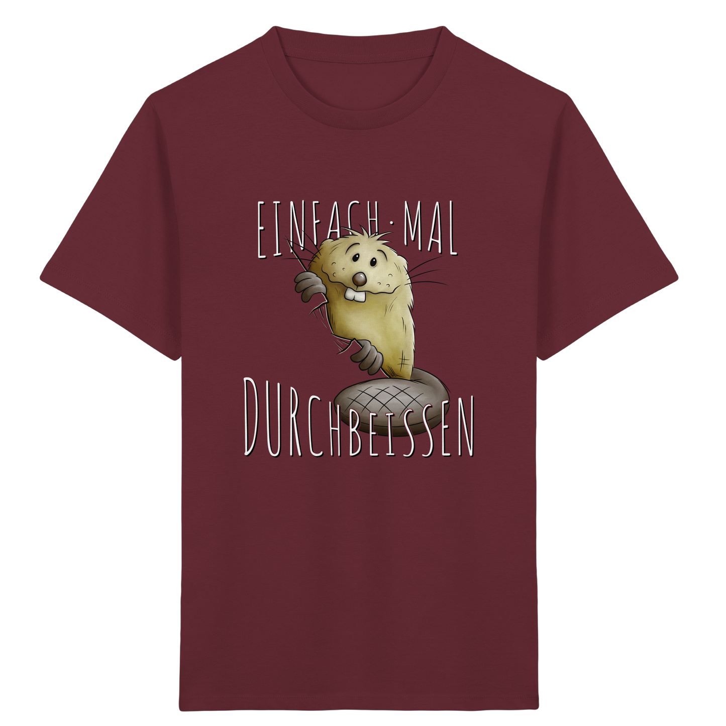 Einfach mal Durchbeissen Biber - Kids Organic Shirt