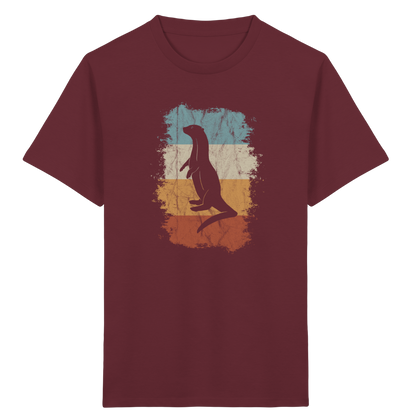 Retro Otter Fischotter Silhouette - Kids Organic Shirt