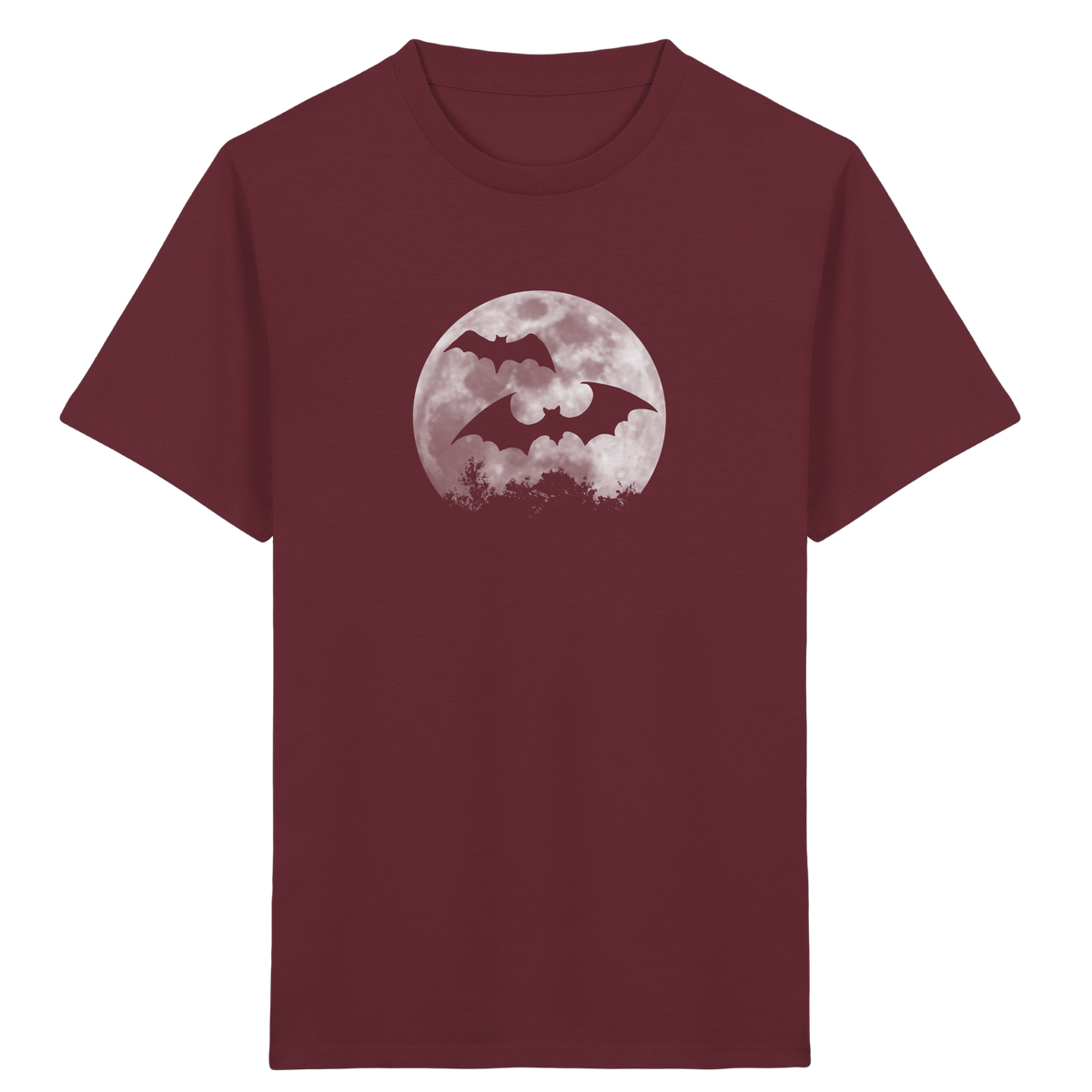 Fledermaus Silhouetten bei Vollmond - Kids Organic Shirt