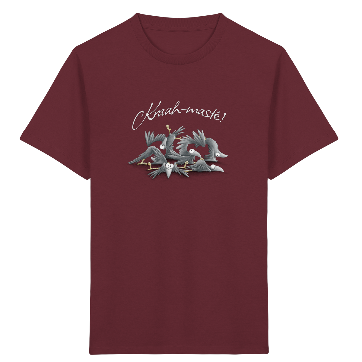 Kraah-masté! Yoga Raben Krähen - Kids Organic Shirt