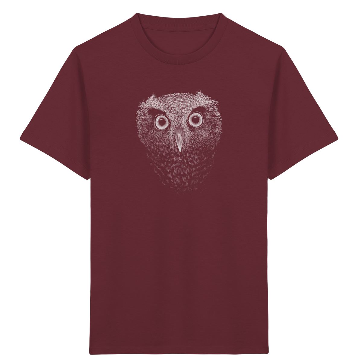 Eule Kritzelkunst Illustration - Kids Organic Shirt