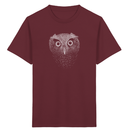 Eule Kritzelkunst Illustration - Kids Organic Shirt
