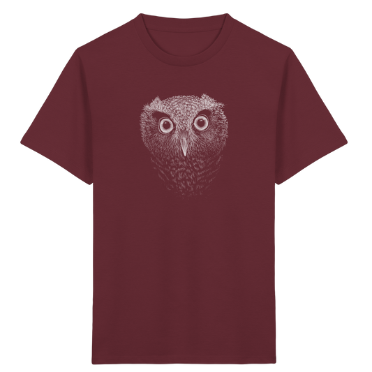 Eule Kritzelkunst Illustration - Kids Organic Shirt