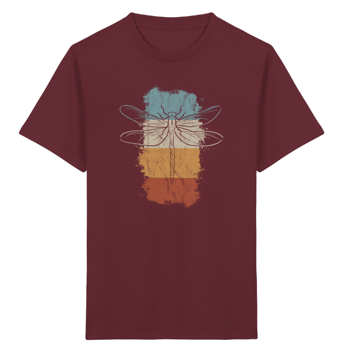 Retro Kunst Libelle | Vintage Dragonfly - Kids Organic Shirt