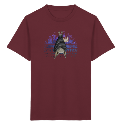 Fledermaus in blauer Nacht - Kids Organic Shirt