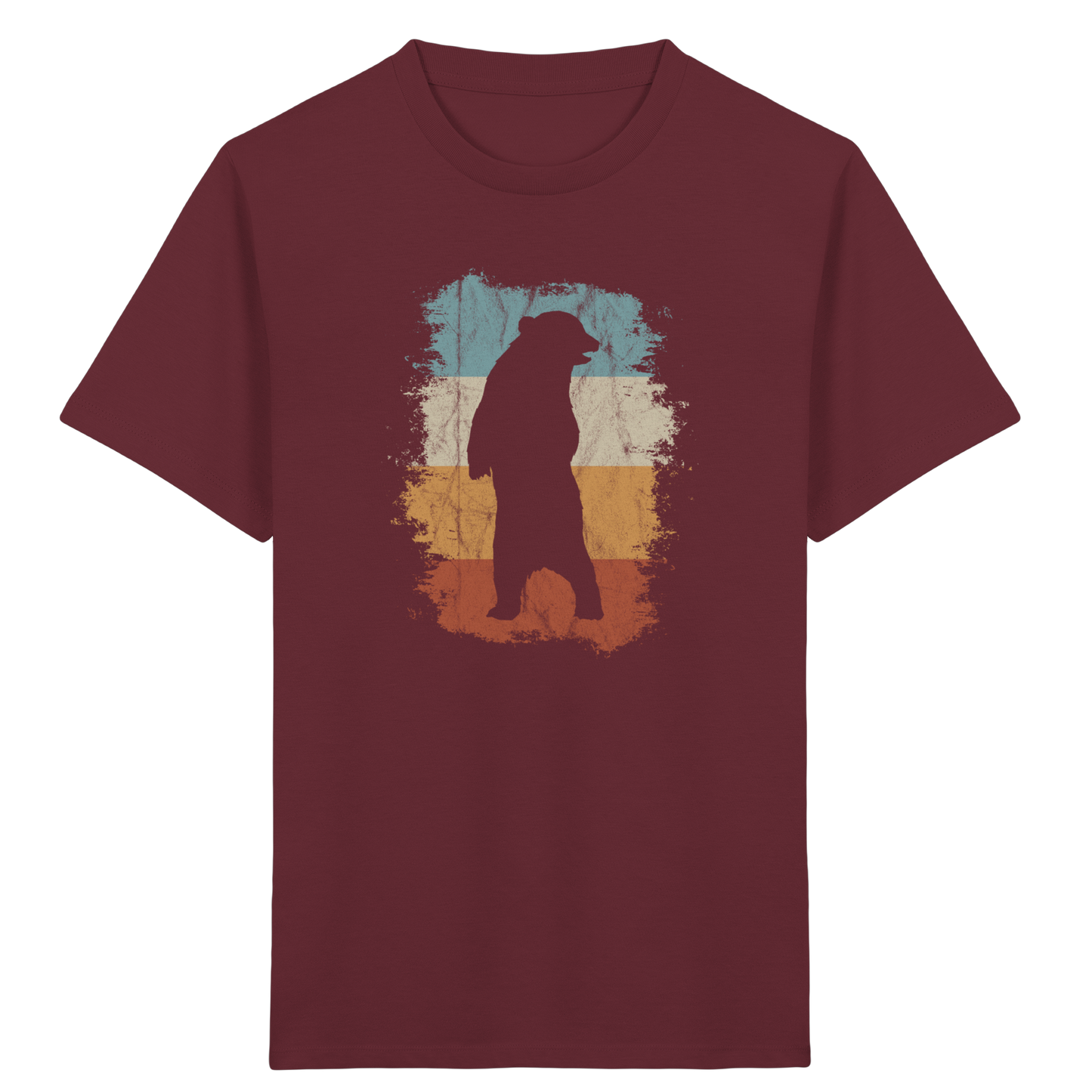 Retro Bären-Silhouette - Kids Organic Shirt