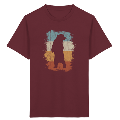 Retro Bären-Silhouette - Kids Organic Shirt