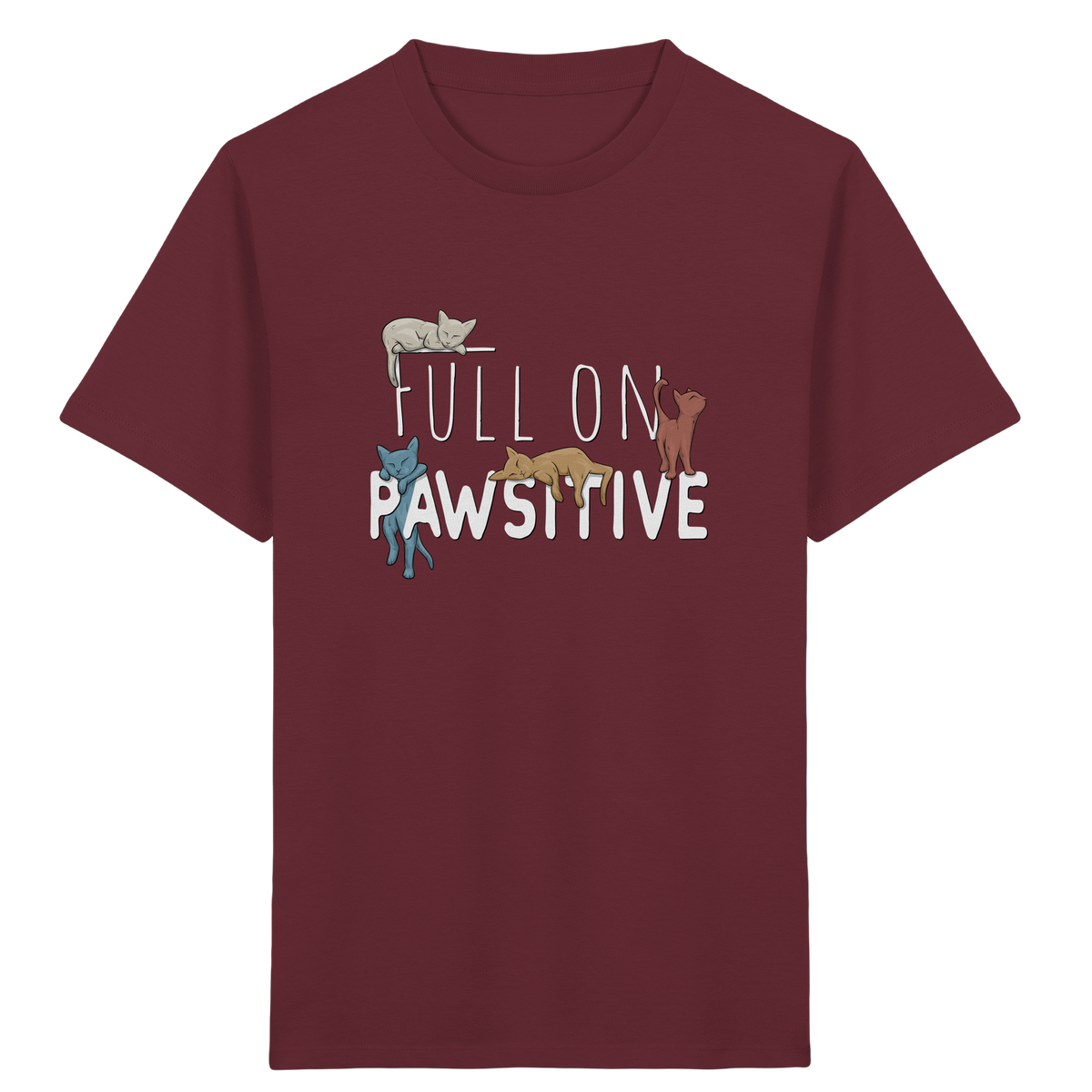 Full On Pawsitive! Gechillte Katzen - Kids Organic Shirt