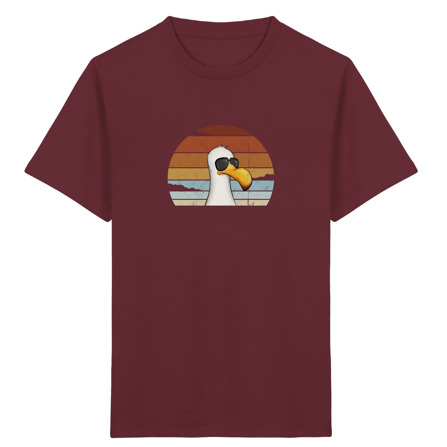 Cool lässige Retro Möwe - Kids Organic Shirt