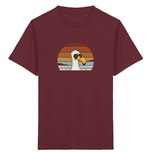 Cool lässige Retro Möwe - Kids Organic Shirt