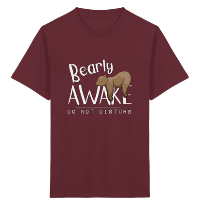 Bearly Awake Bitte nicht stören Bär - Kids Organic Shirt