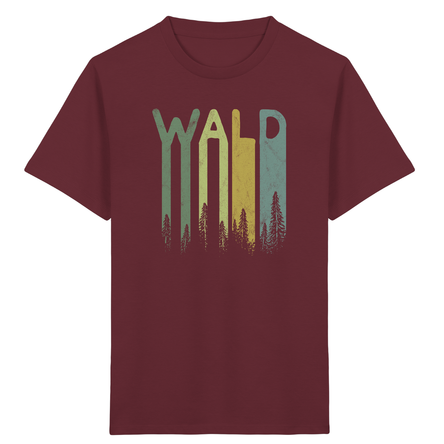 Wald Retro Forst Schriftzug - Kids Organic Shirt
