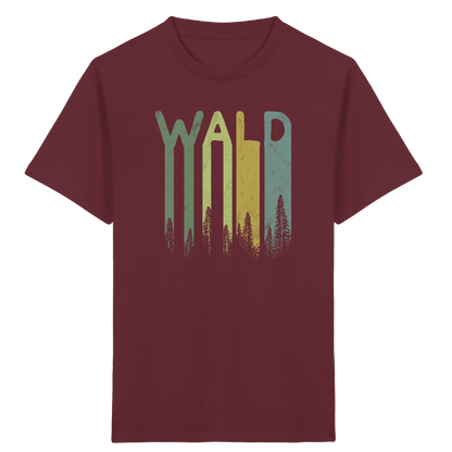 Wald Retro Forst Schriftzug - Kids Organic Shirt