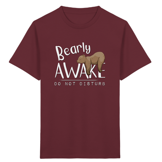 Bearly Awake Bitte nicht stören Bär - Kids Organic Shirt
