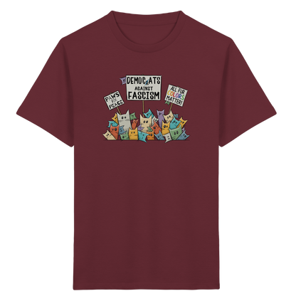 Demo-Katzen gegen Faschismus und für Vielfalt - Kids Organic Shirt