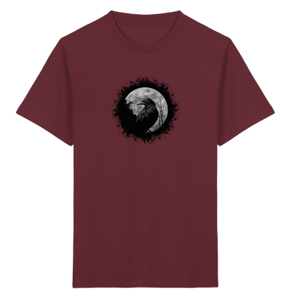 Schwarzer Rabe bei Vollmond  - Kids Organic Shirt