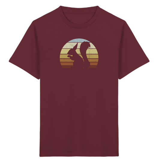 Retro Eichhörnchen Silhouette - Kids Organic Shirt